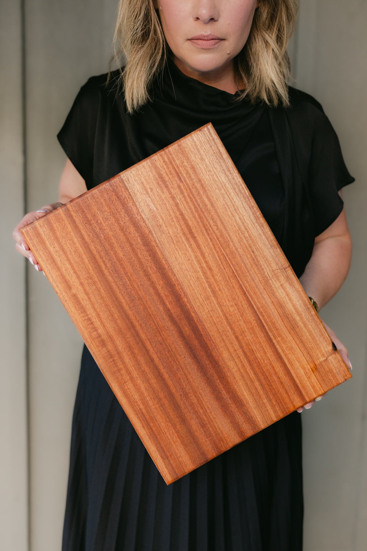 African Mahogany Butcher Block Cutting Board