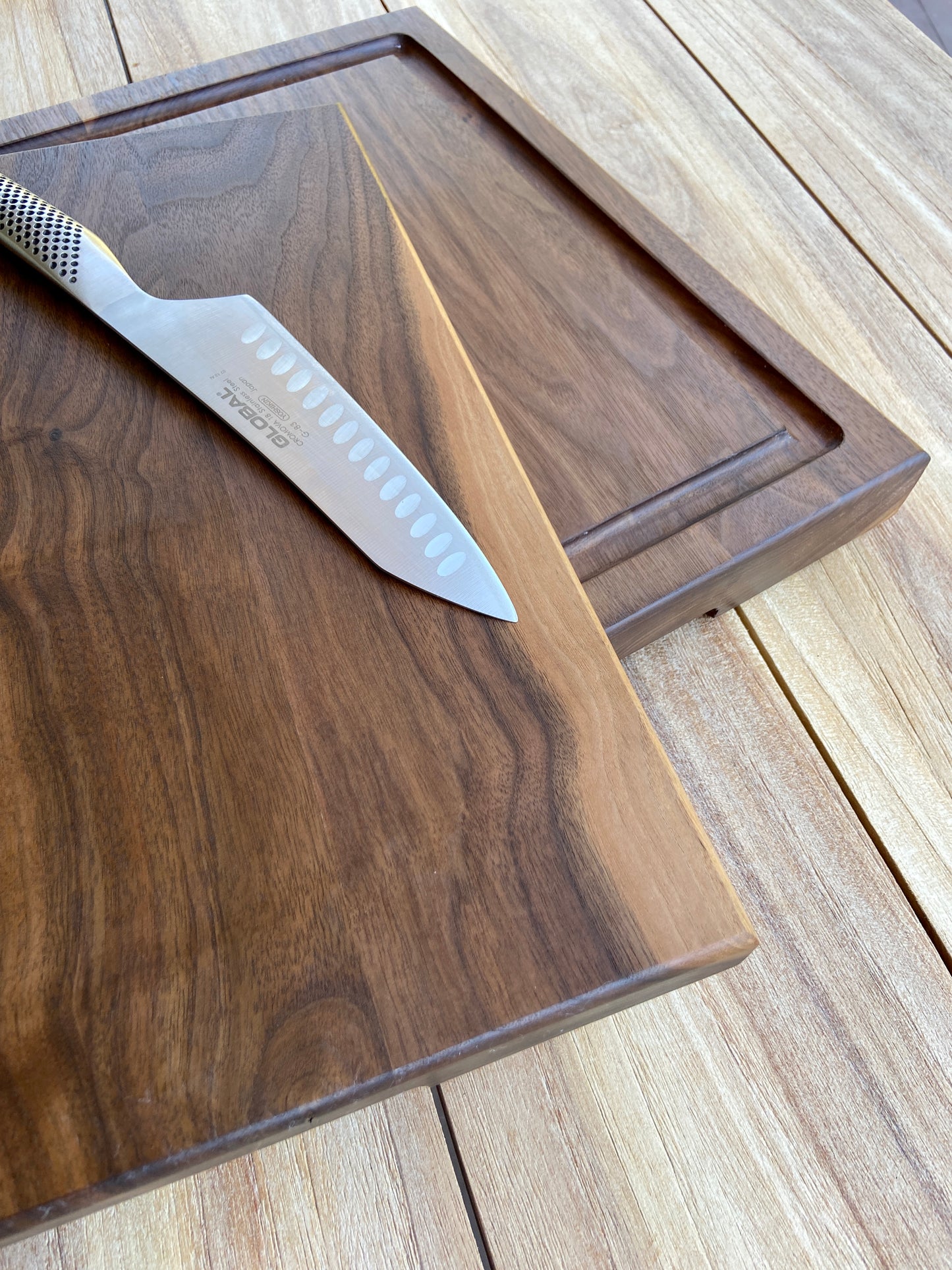Cutting Board with a DEEP Juice Groove (Walnut & Double Sided)