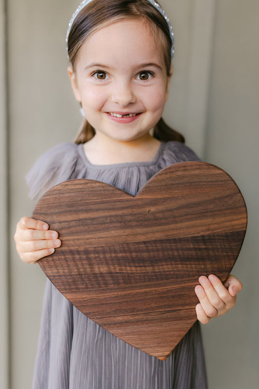 Heart board - 10" walnut