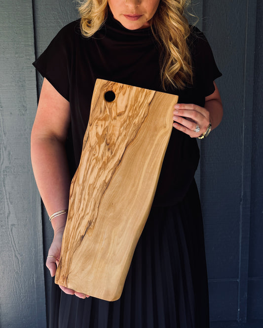 Olive Wood Serving Board — No. 01