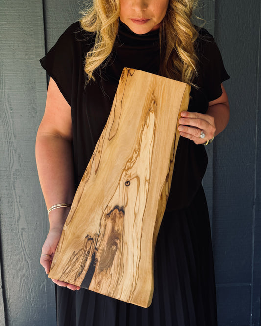 Olive Wood Serving Board — No. 03