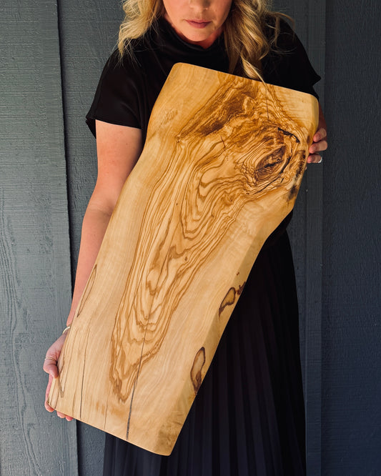 Olive Wood Serving Board — No. 06